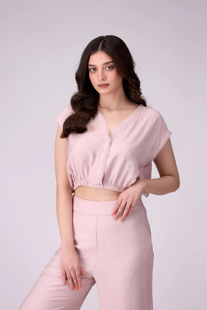 V-Neck Cropped Top - Cougar Clothing