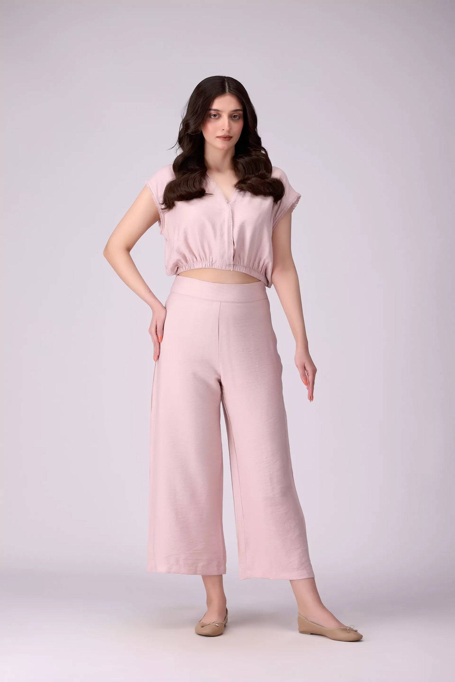 V-Neck Cropped Top - Cougar Clothing