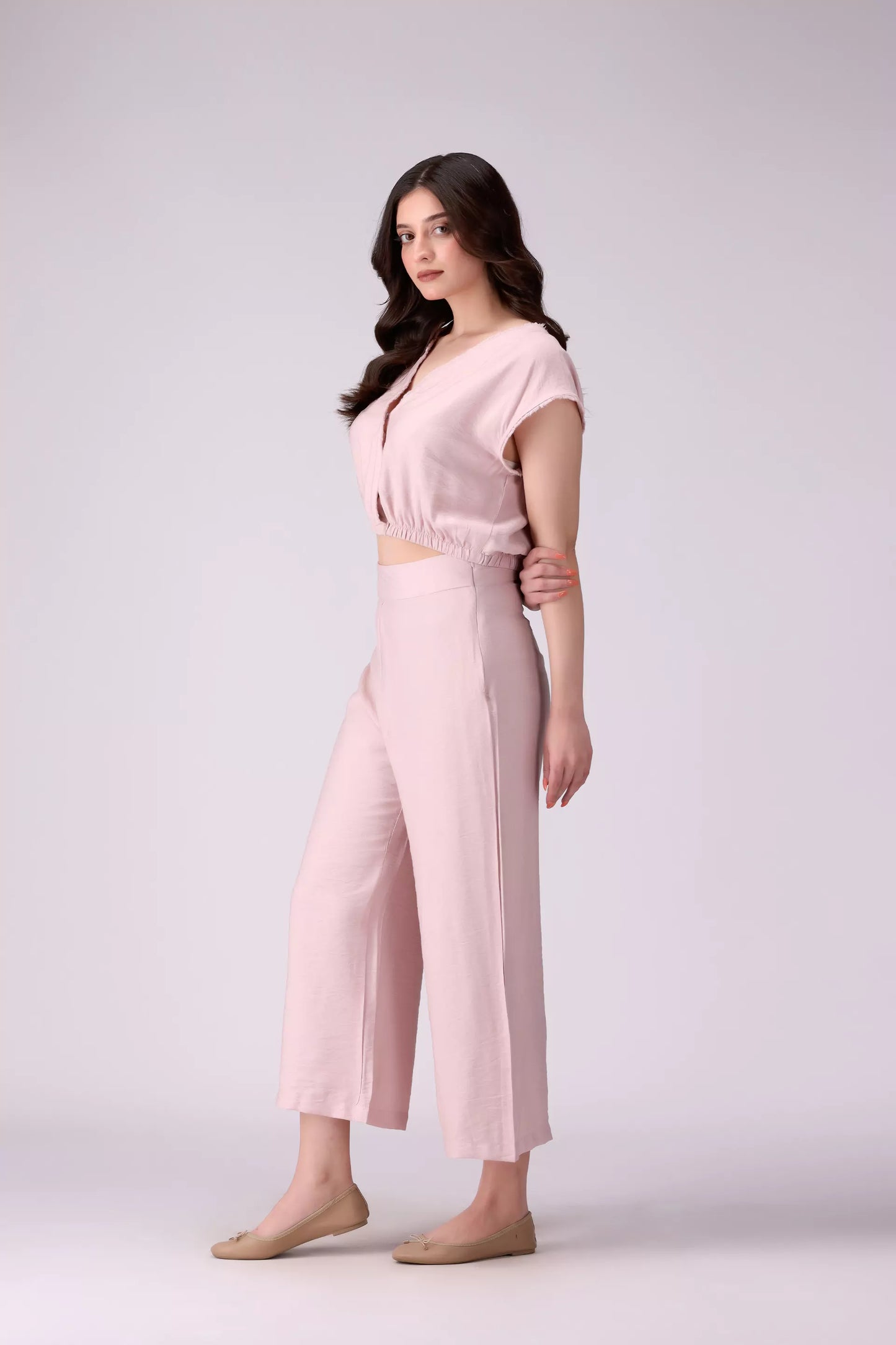 V-Neck Cropped Top - Cougar Clothing