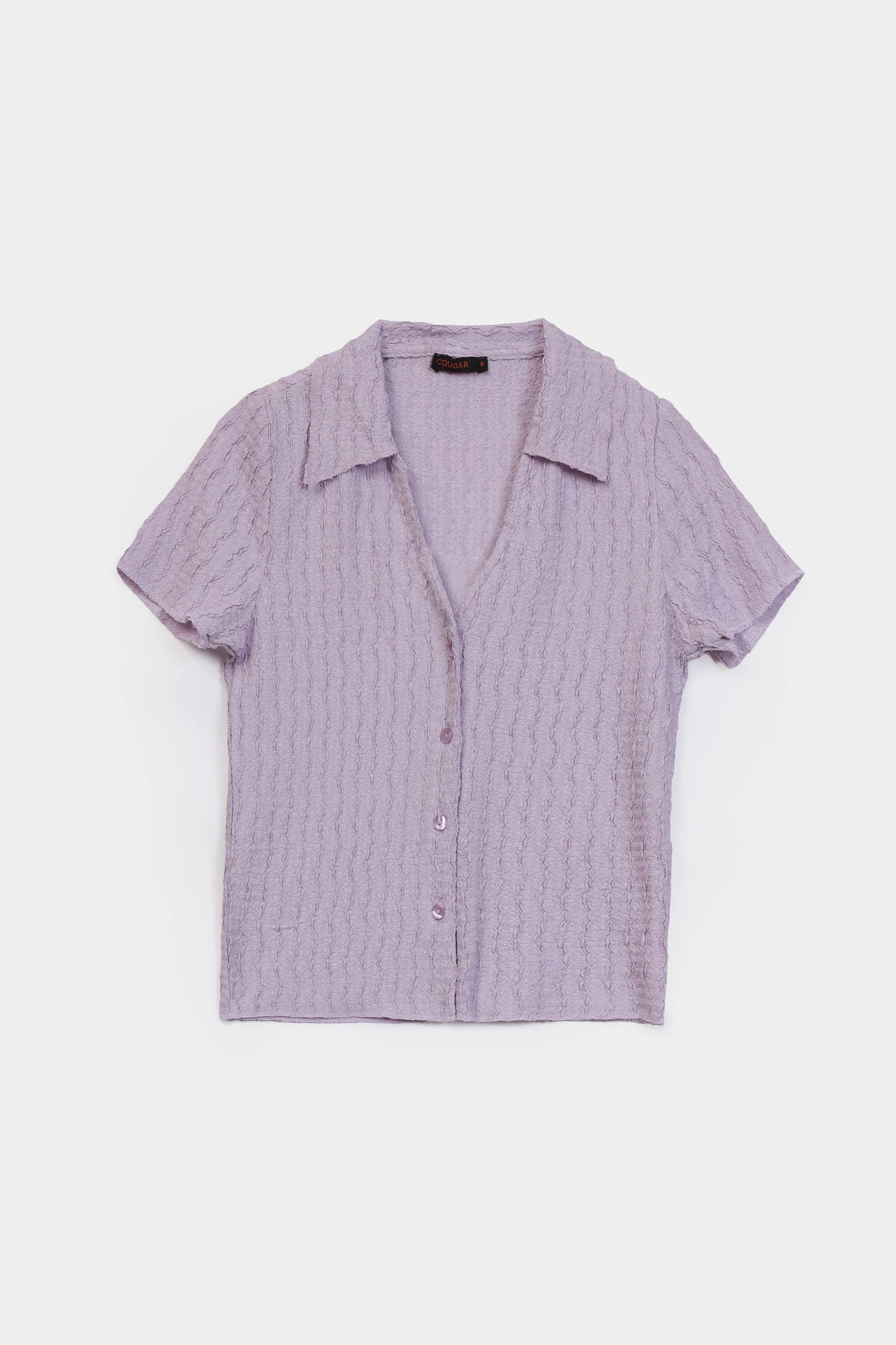 Textured Short-Sleeved Shirt - Cougar Clothing