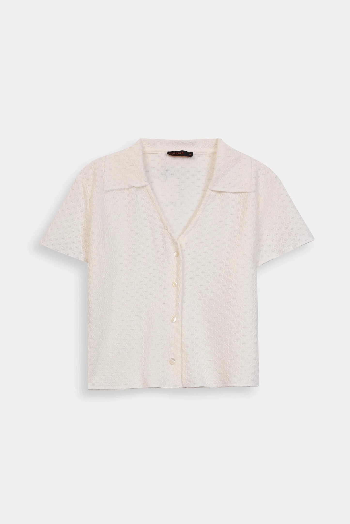 Textured Short-Sleeved Shirt - Cougar Clothing