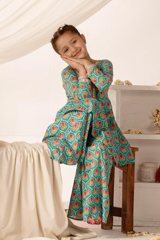 2 Piece- Printed Lawn Suit - Cougar Clothing