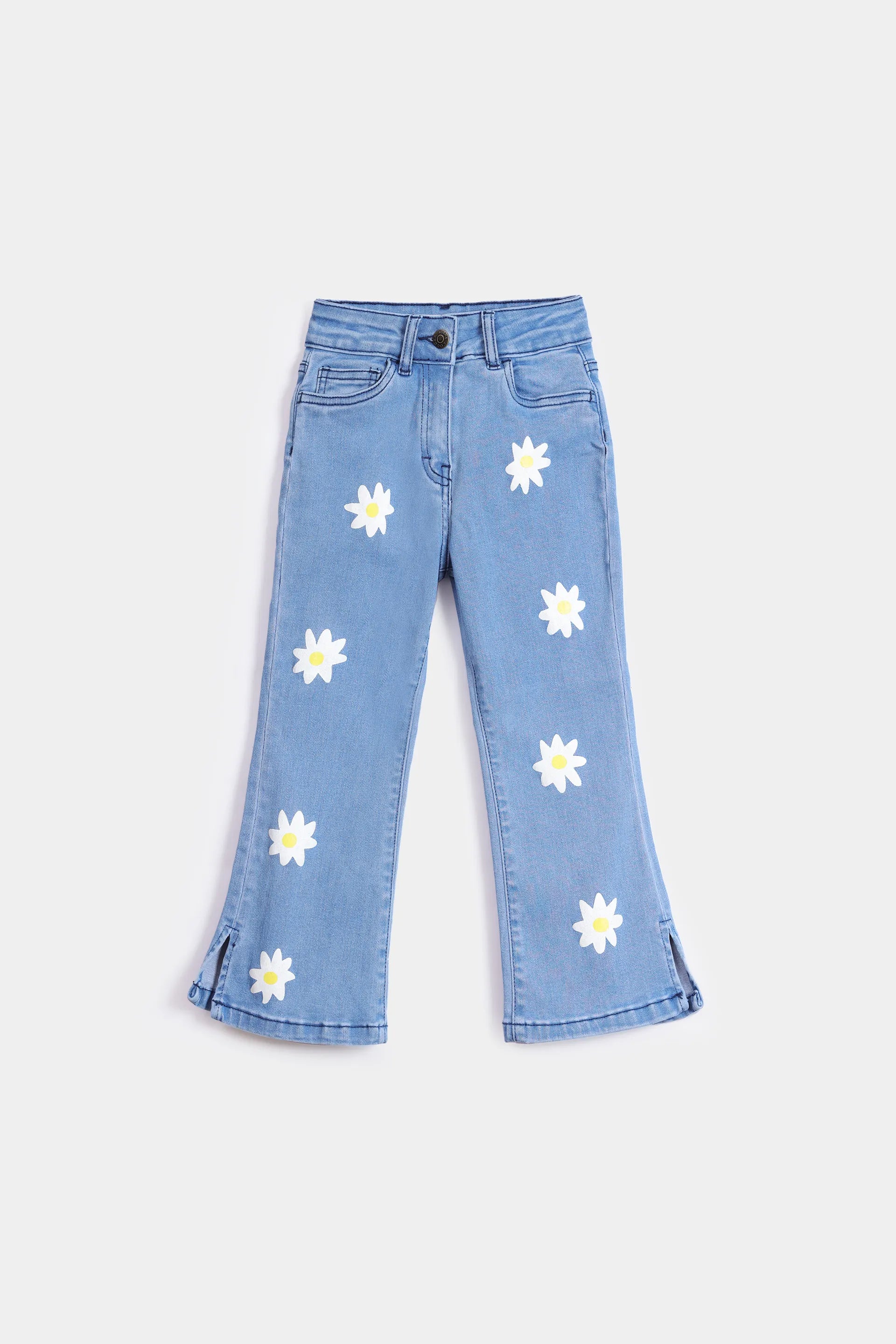 Daisy Print Jeans - Cougar Clothing