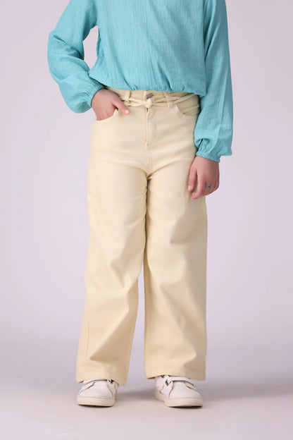 Drawcord Wide Leg Jeans - Cougar Clothing