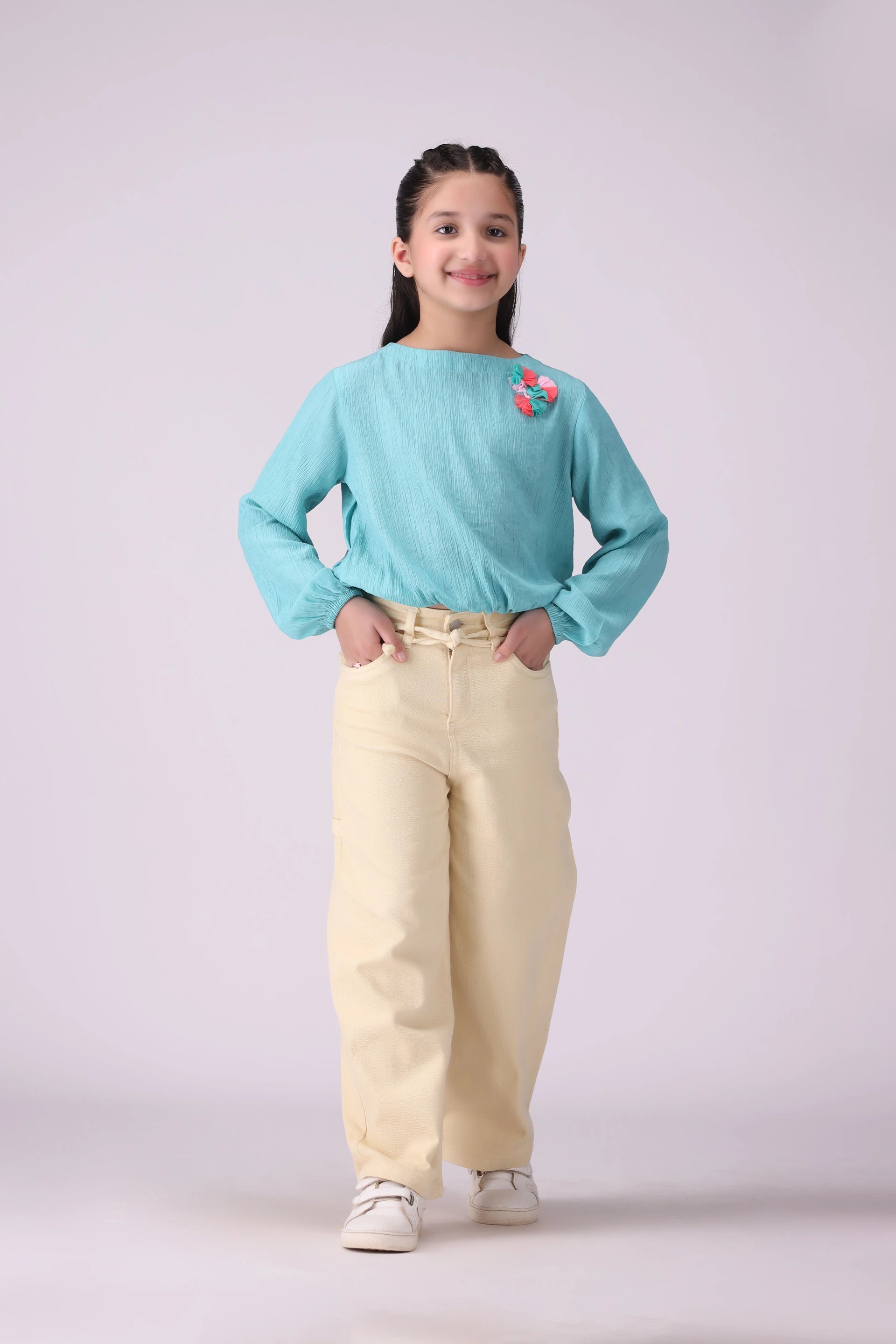 Drawcord Wide Leg Jeans - Cougar Clothing