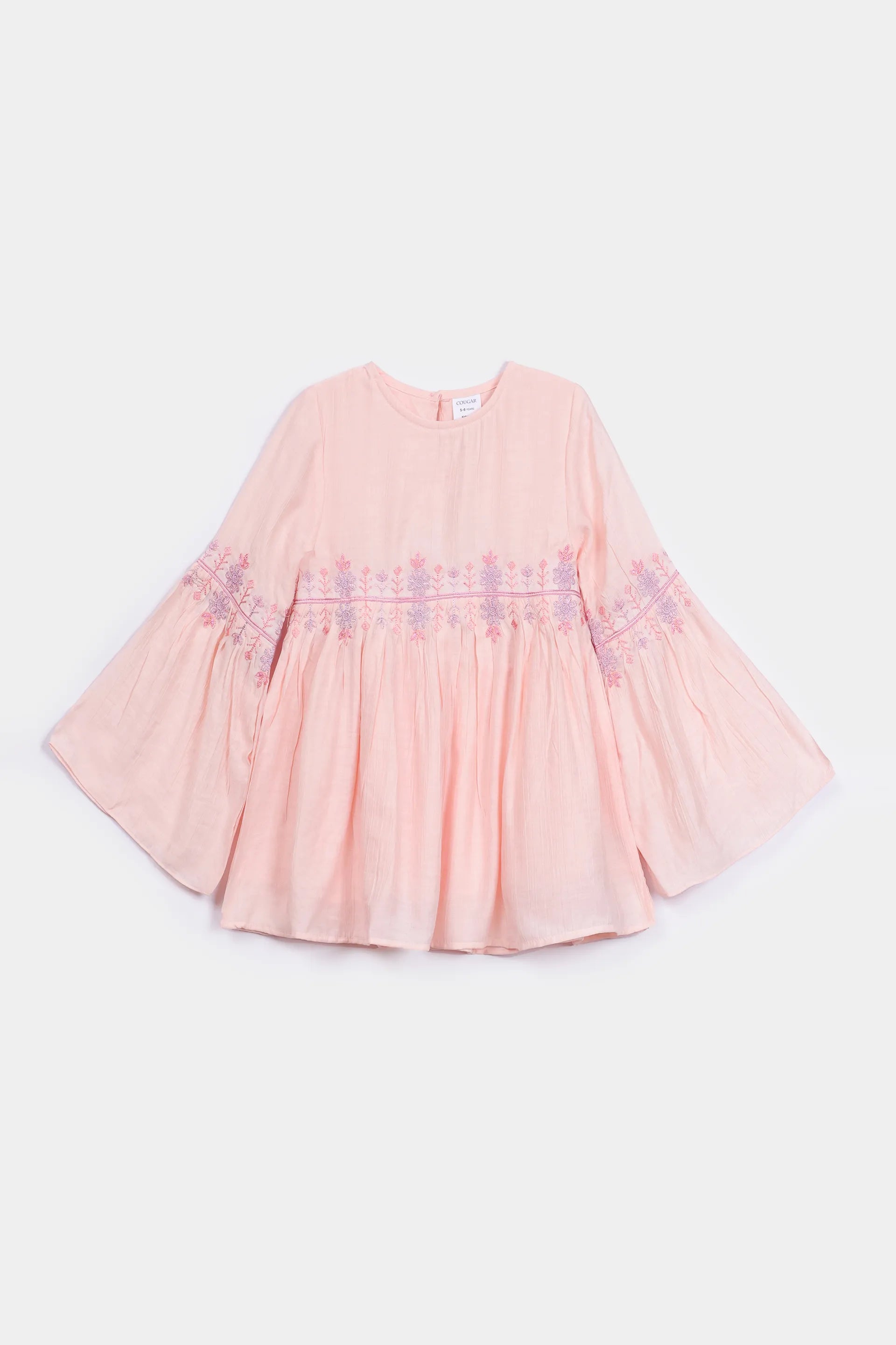 Blush Embroidered Dress - Cougar Clothing