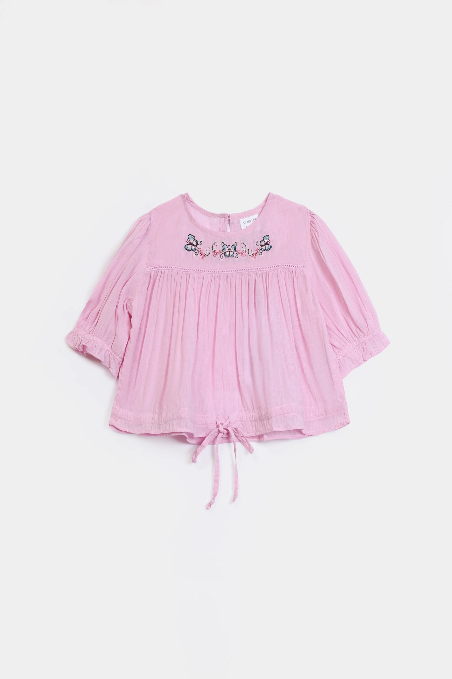 Viscose Embroidered Peplum - Cougar Clothing