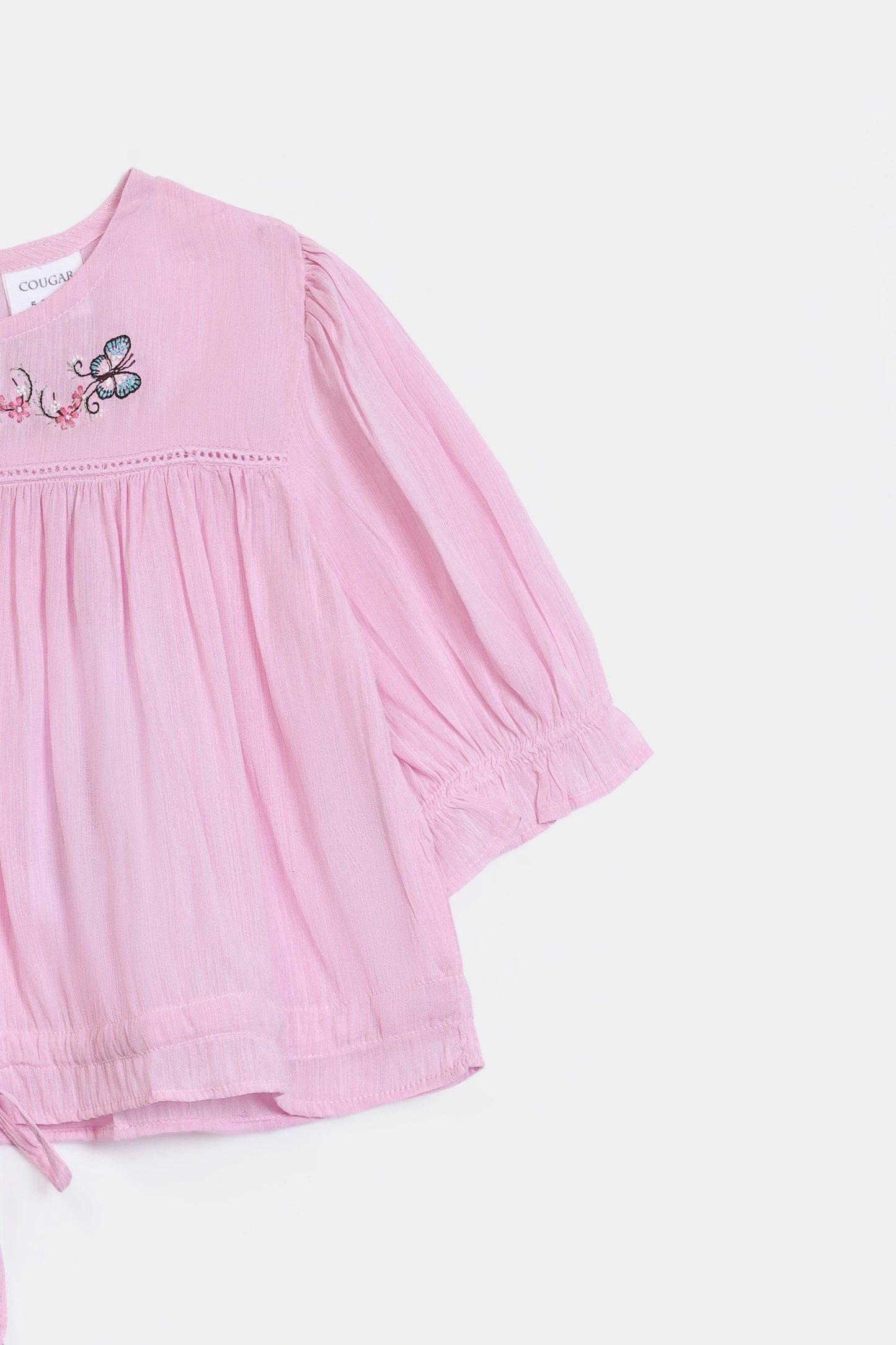 Viscose Embroidered Peplum - Cougar Clothing