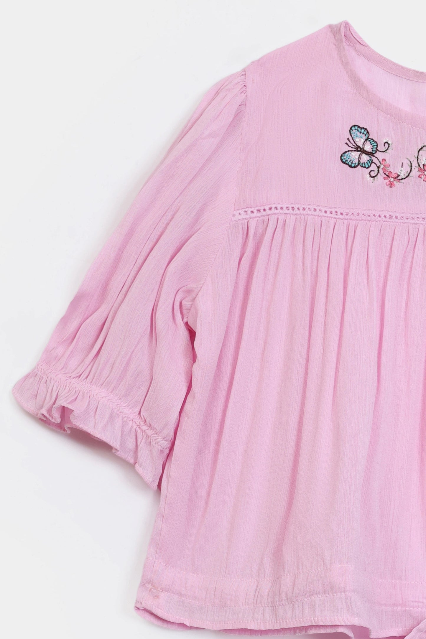 Viscose Embroidered Peplum - Cougar Clothing