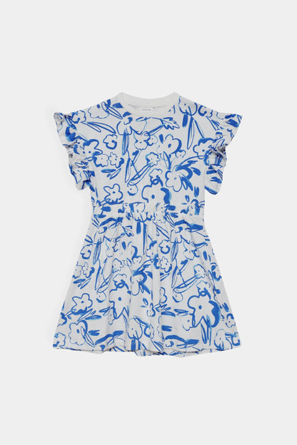 All Over Printed Knitted Dress - Cougar Clothing