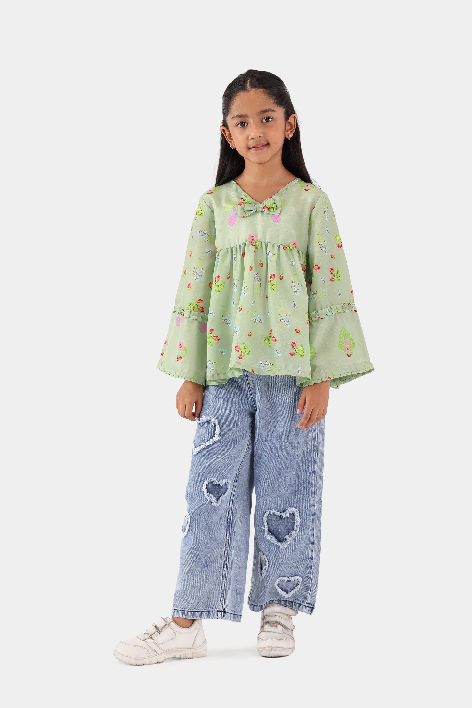 Floral Print Top - Cougar Clothing