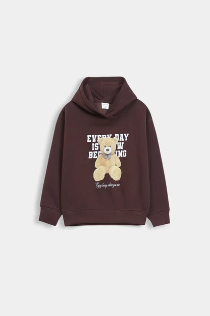 Bear Print Graphic Pullover