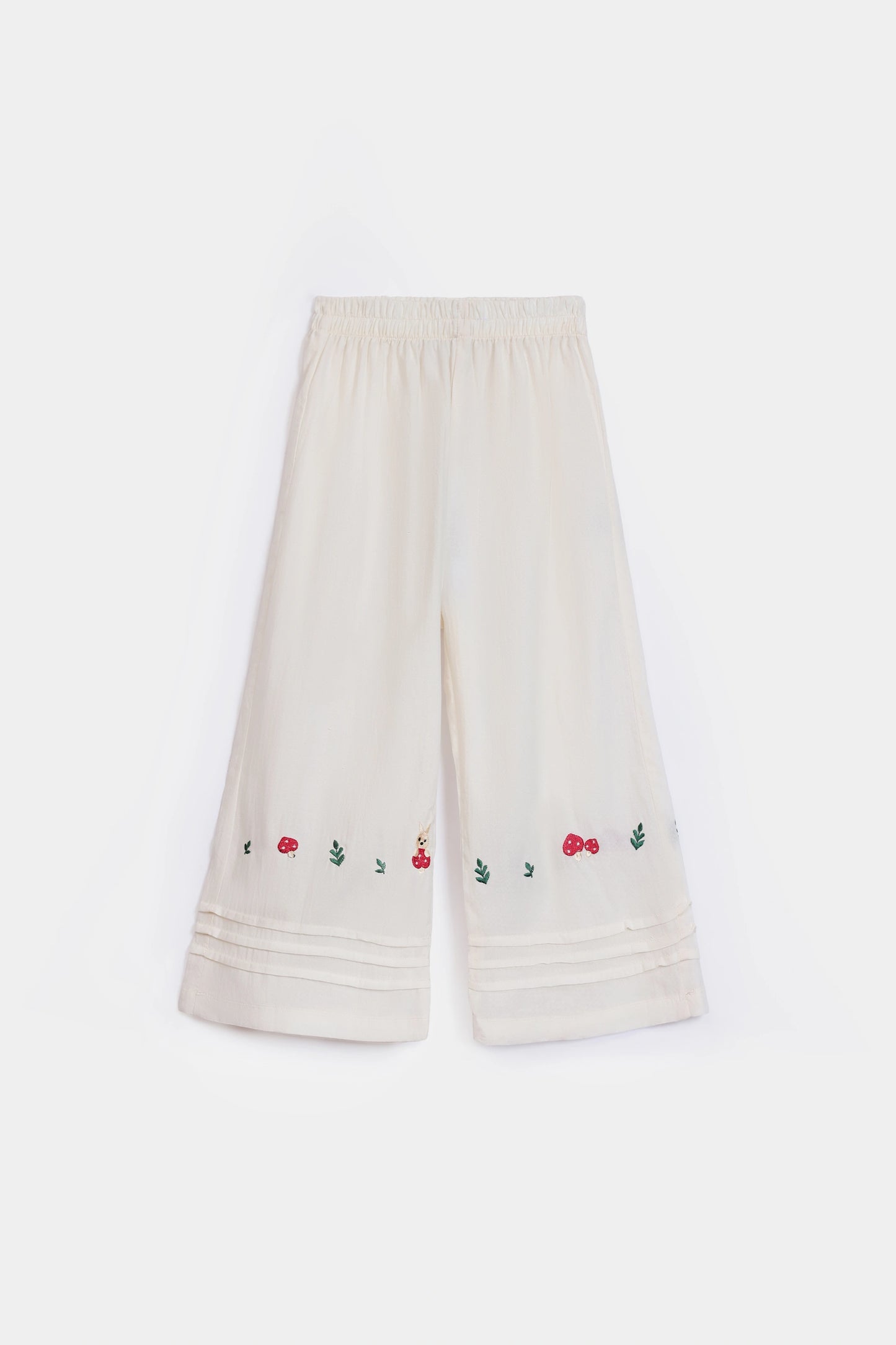Self Jacquard Embroidered Trousers - Cougar Clothing