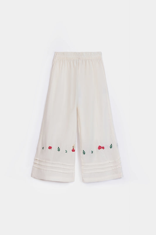 Self Jacquard Embroidered Trousers - Cougar Clothing