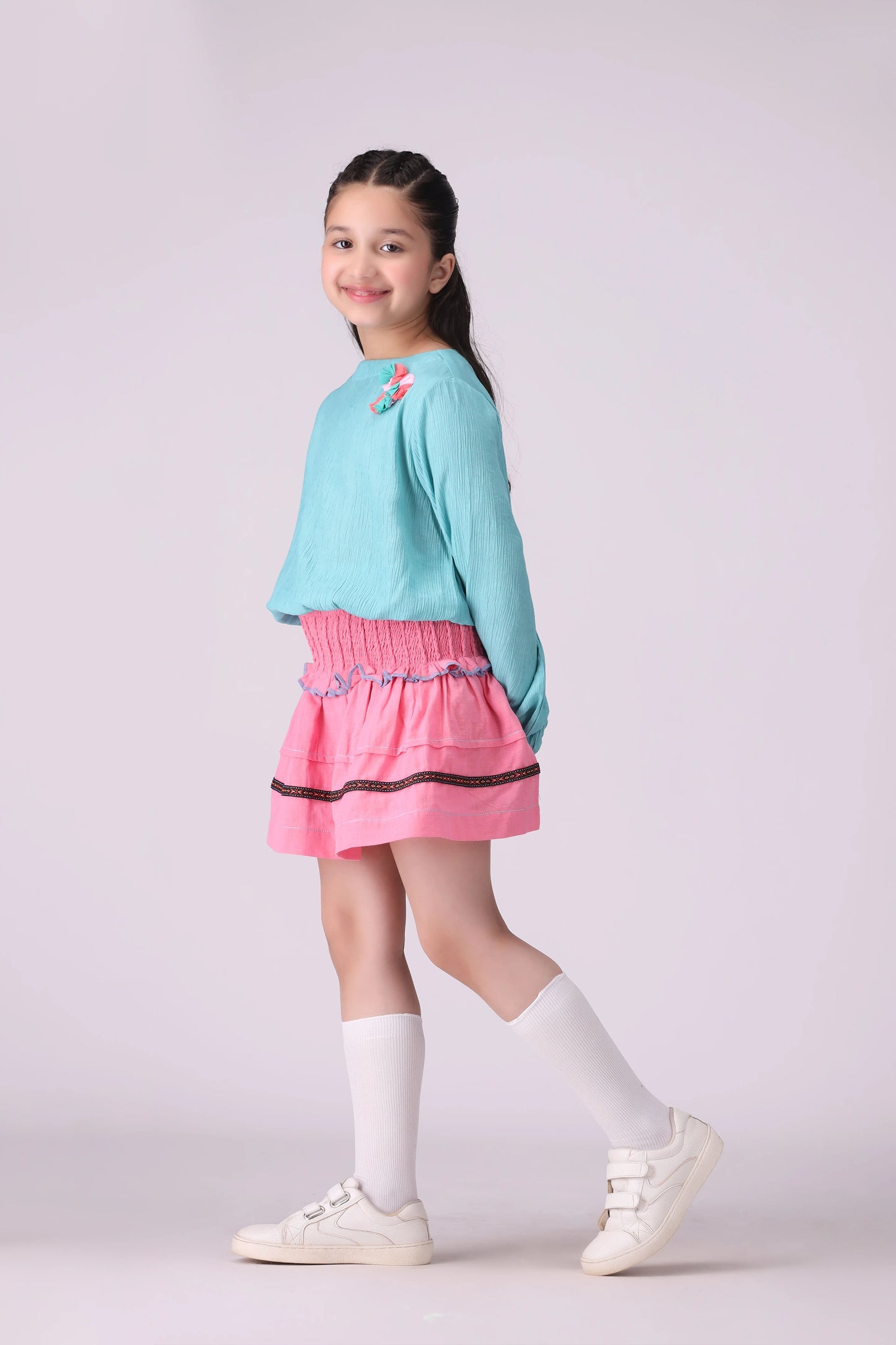 Smocked Waist Skirt - Cougar Clothing