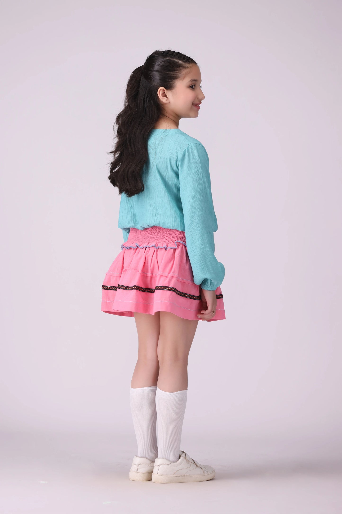 Smocked Waist Skirt - Cougar Clothing