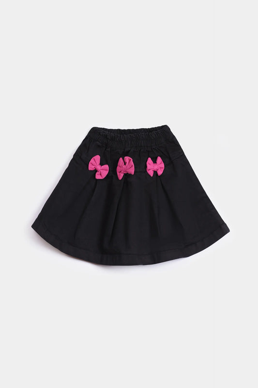 Bow Detailed Denim Skirt - Cougar Clothing