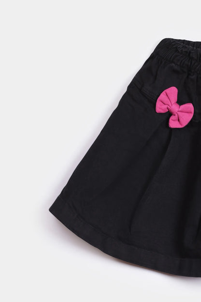 Bow Detailed Denim Skirt - Cougar Clothing