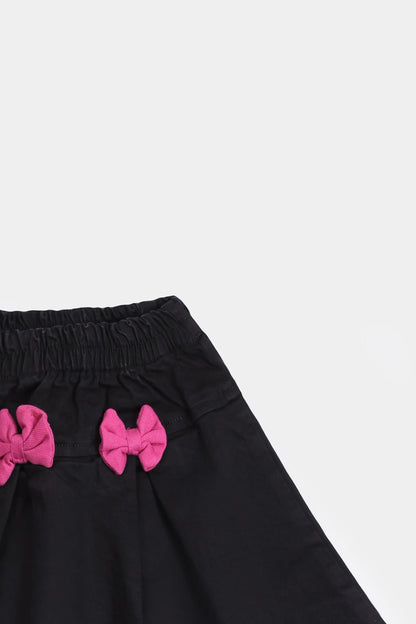 Bow Detailed Denim Skirt - Cougar Clothing