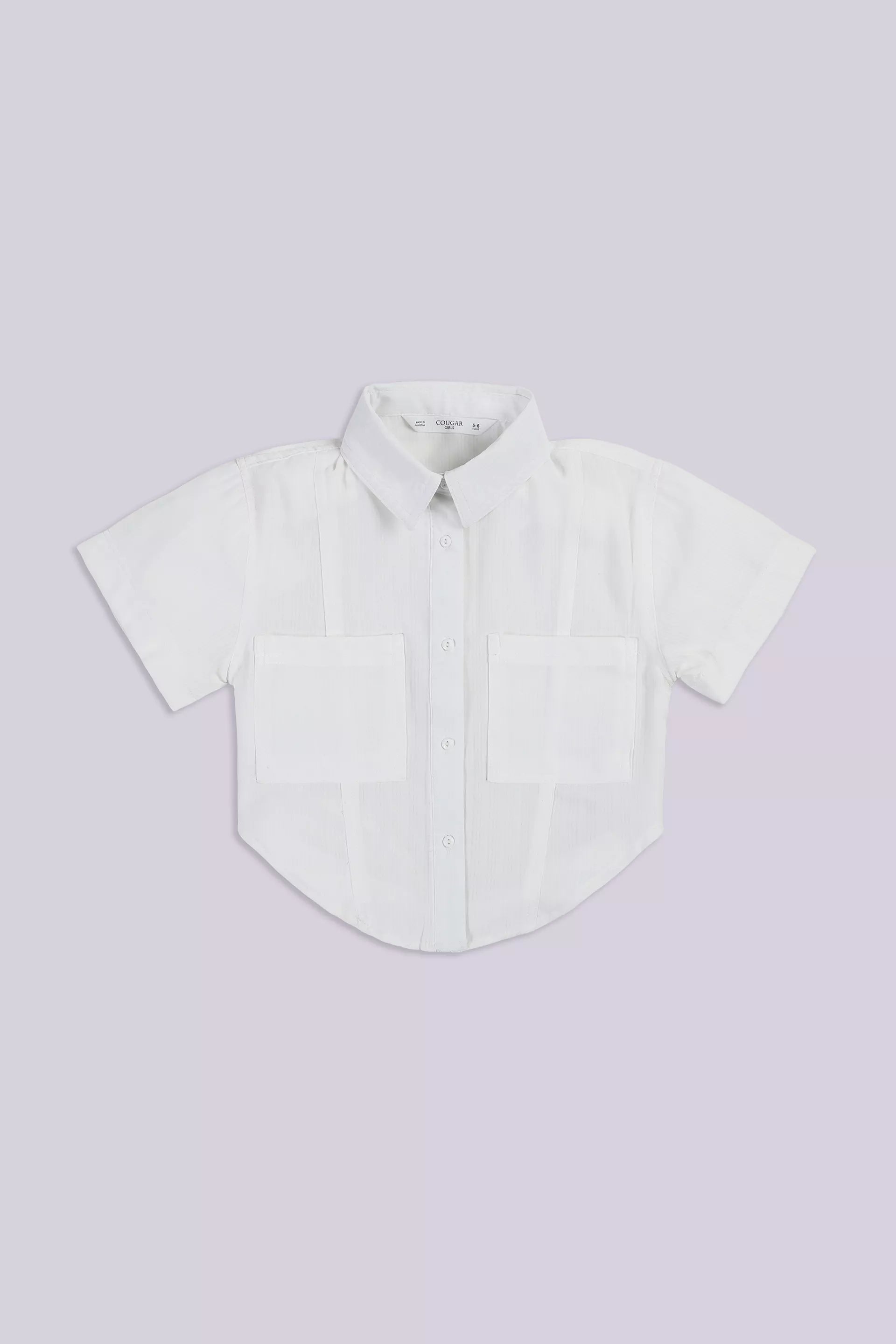 High Low Shirt With Patch Pockets - Cougar Clothing
