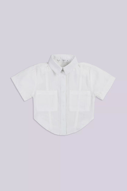 High Low Shirt With Patch Pockets - Cougar Clothing