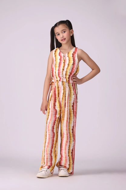 Printed Ribbed Hem Top - Cougar Clothing