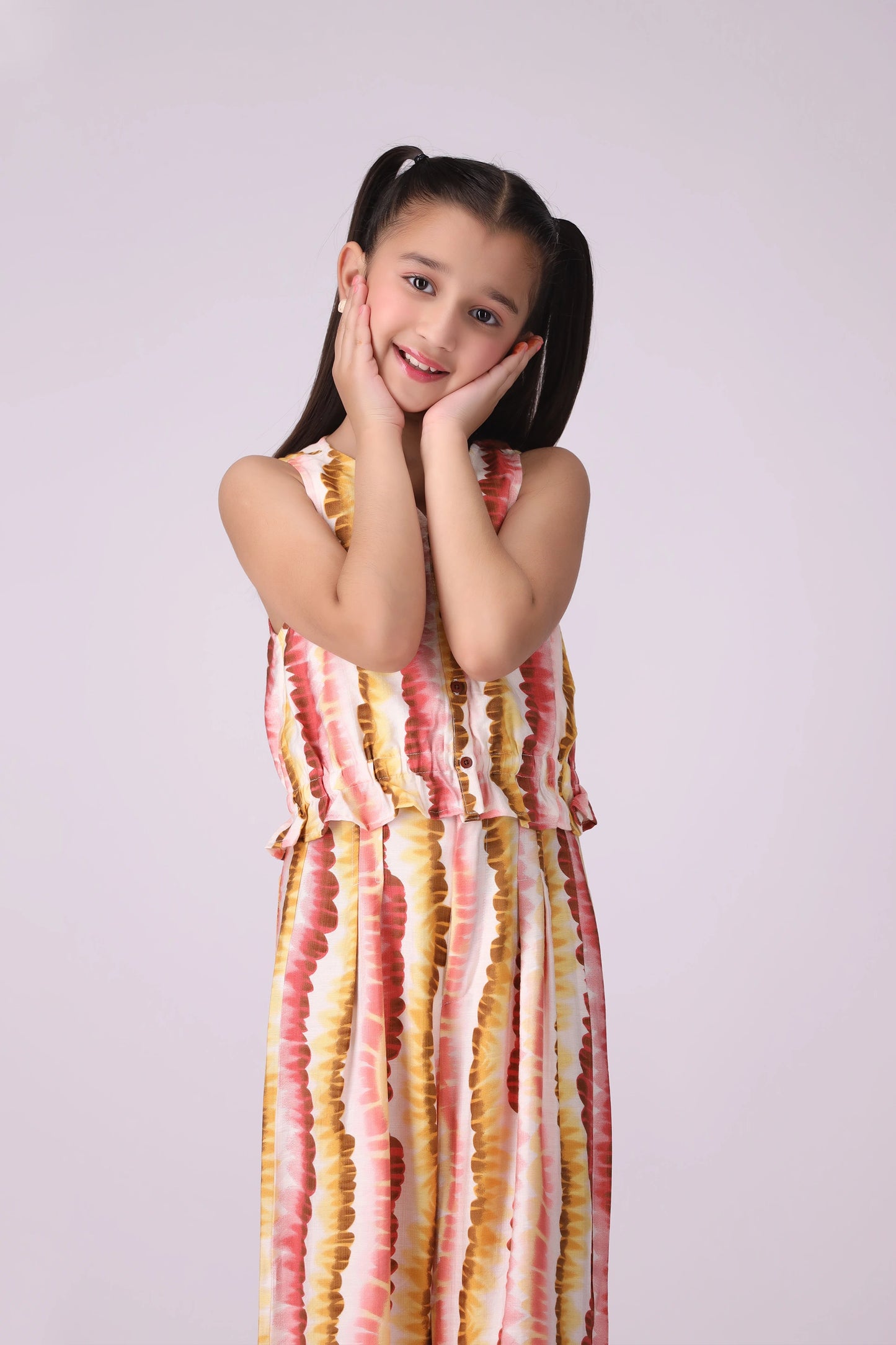 Printed Ribbed Hem Top - Cougar Clothing