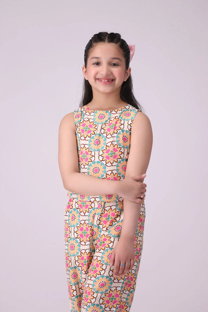Sleeveless Printed Top - Cougar Clothing
