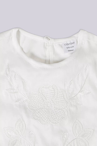 Sleeveless Embroidered Top - Cougar Clothing