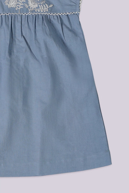 Sleeveless Embroidered Dress - Cougar Clothing