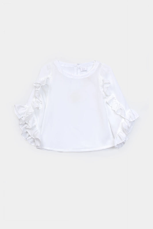 Georgette Chiffon Frilled Top - Cougar Clothing
