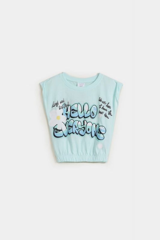 Elastic Waist Graphic T-Shirt - Cougar Clothing