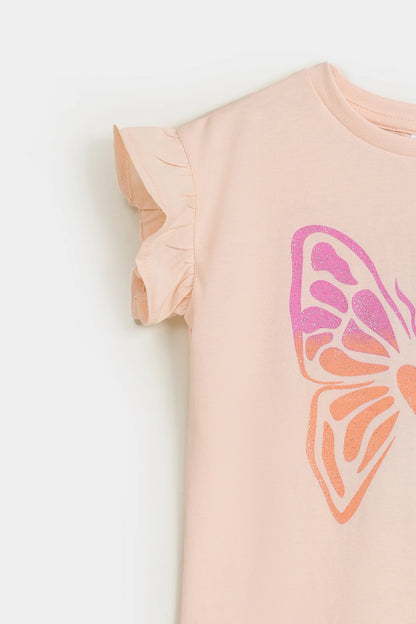 Butterfly Printed T-Shirt - Cougar Clothing