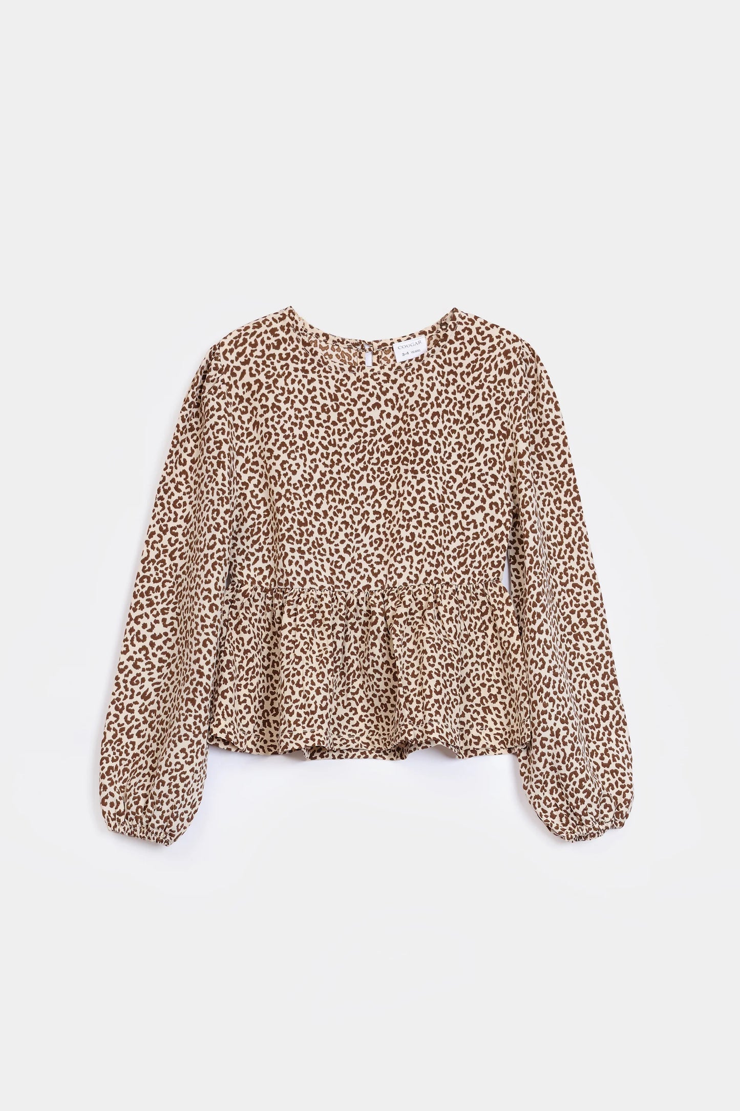 Cheetah Print Peplum - Cougar Clothing