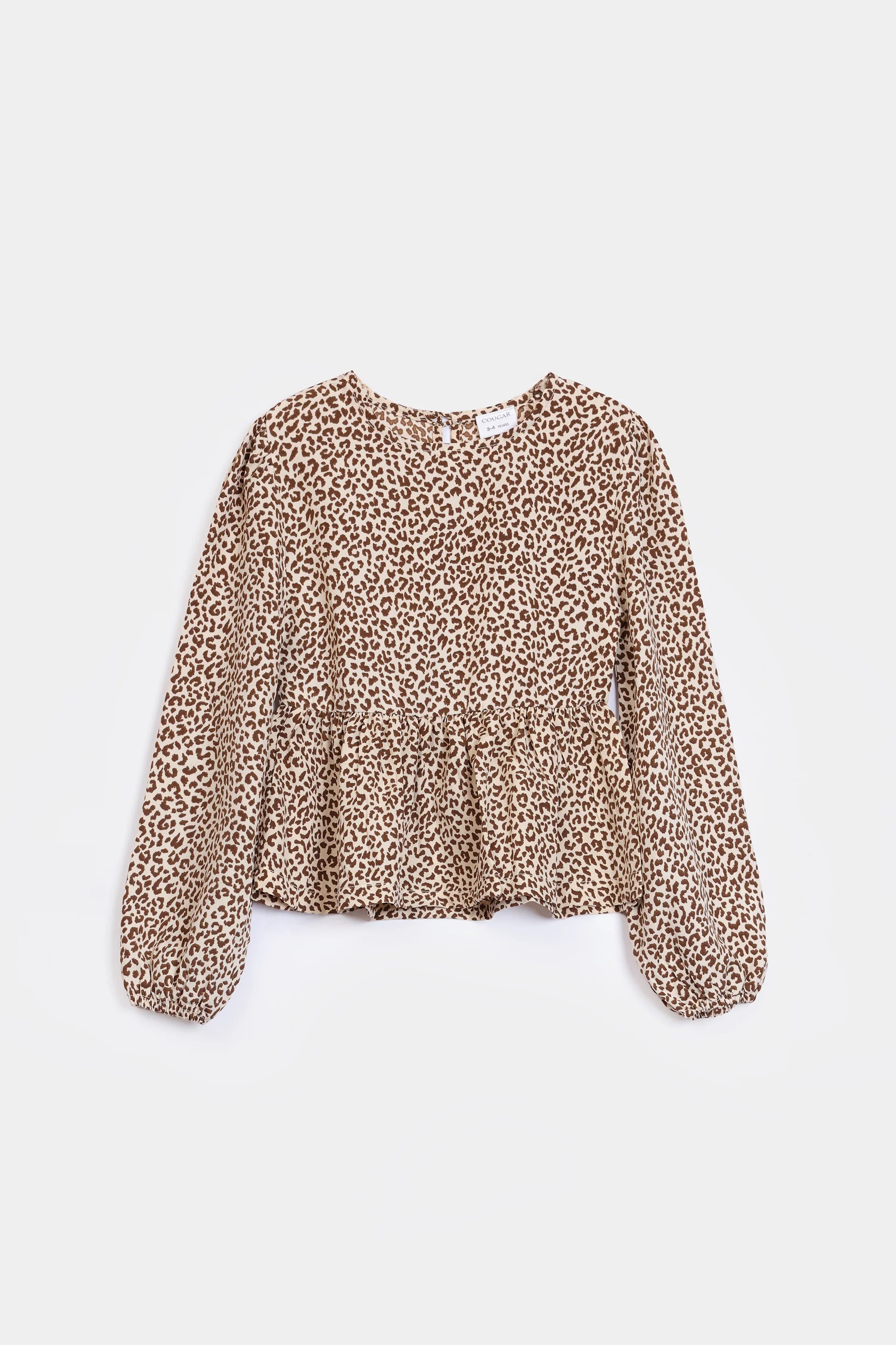 Cheetah Print Peplum - Cougar Clothing