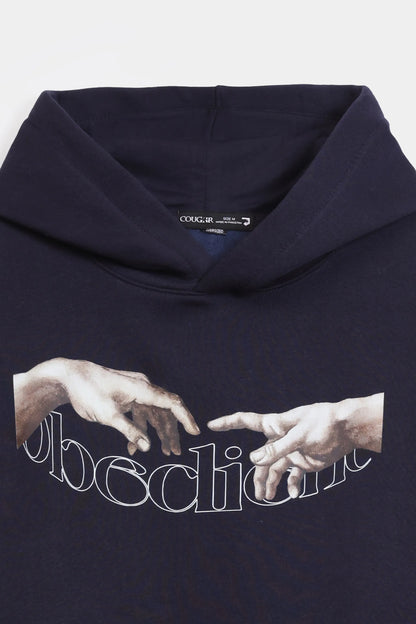 Graphic Print Hoodie - Cougar Clothing