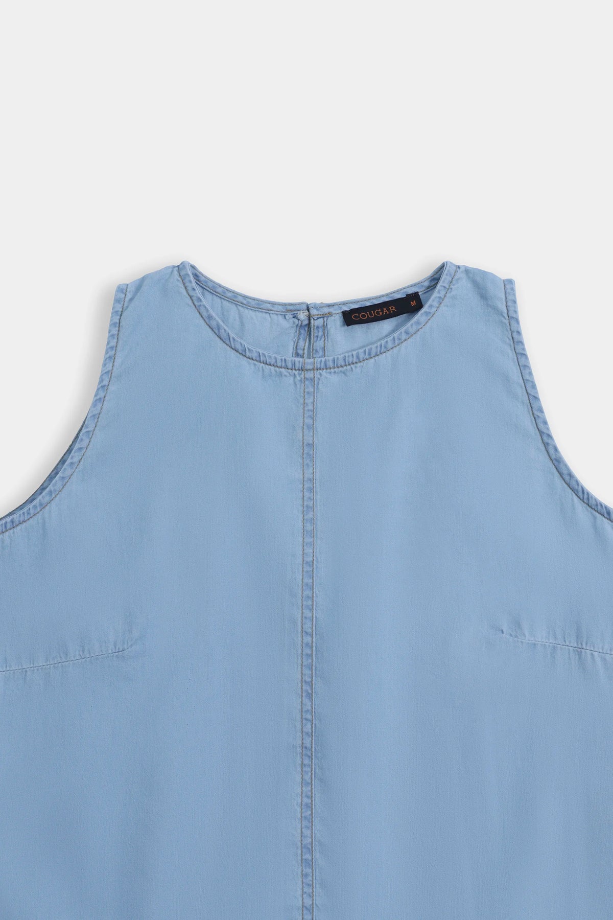 Sleeveless Denim Top - Cougar Clothing
