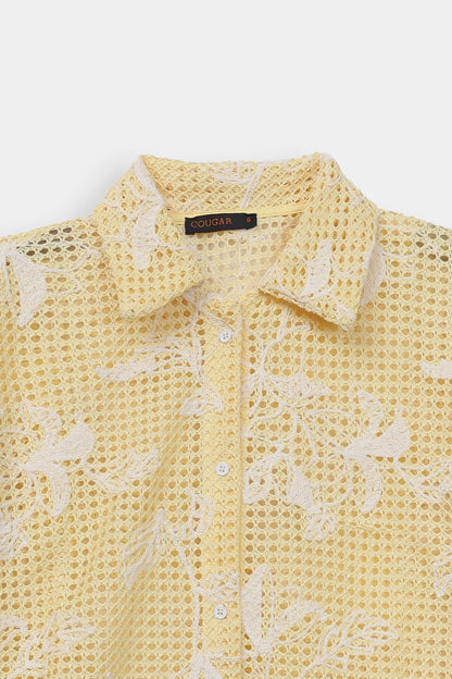 Textured Net Shirt - Cougar Clothing