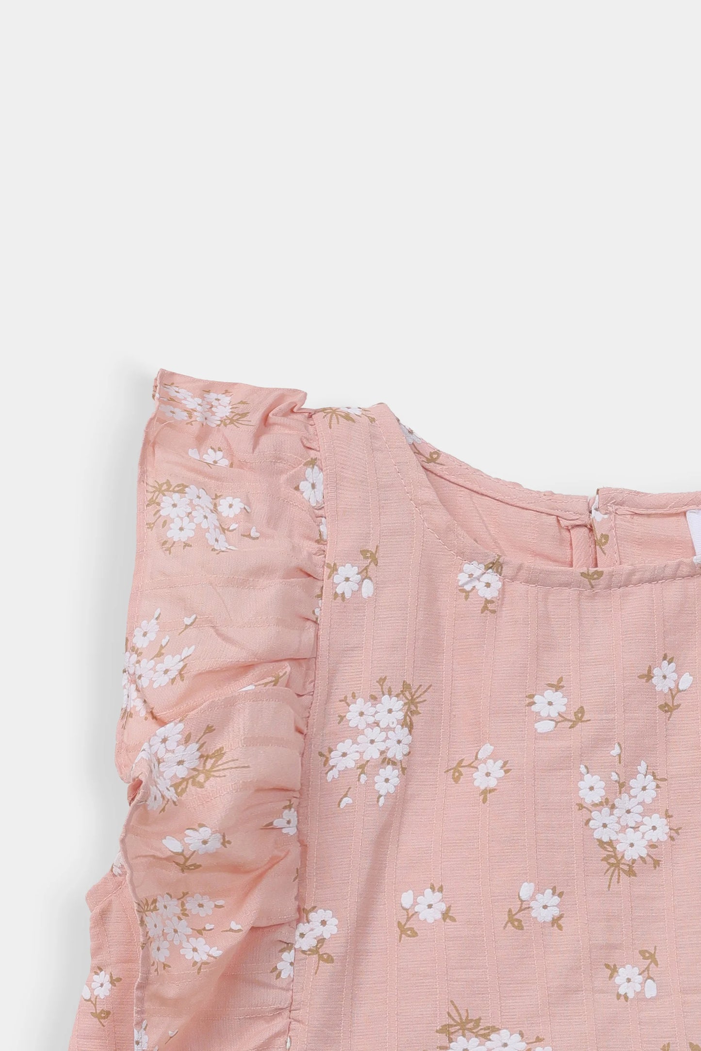 Printed Ruffled Top - Cougar Clothing