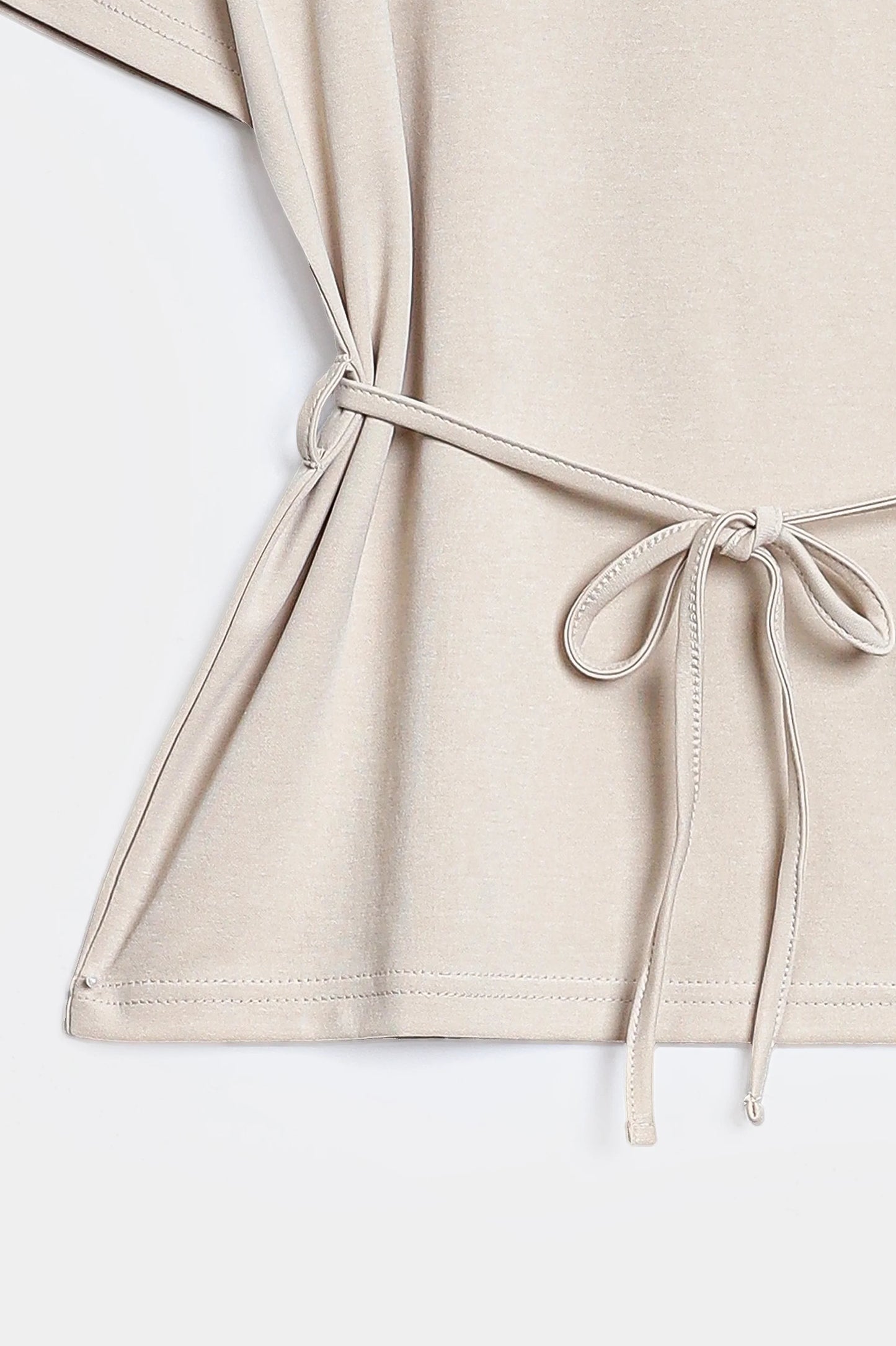 T-Shirt With Tie-Detail - Cougar Clothing