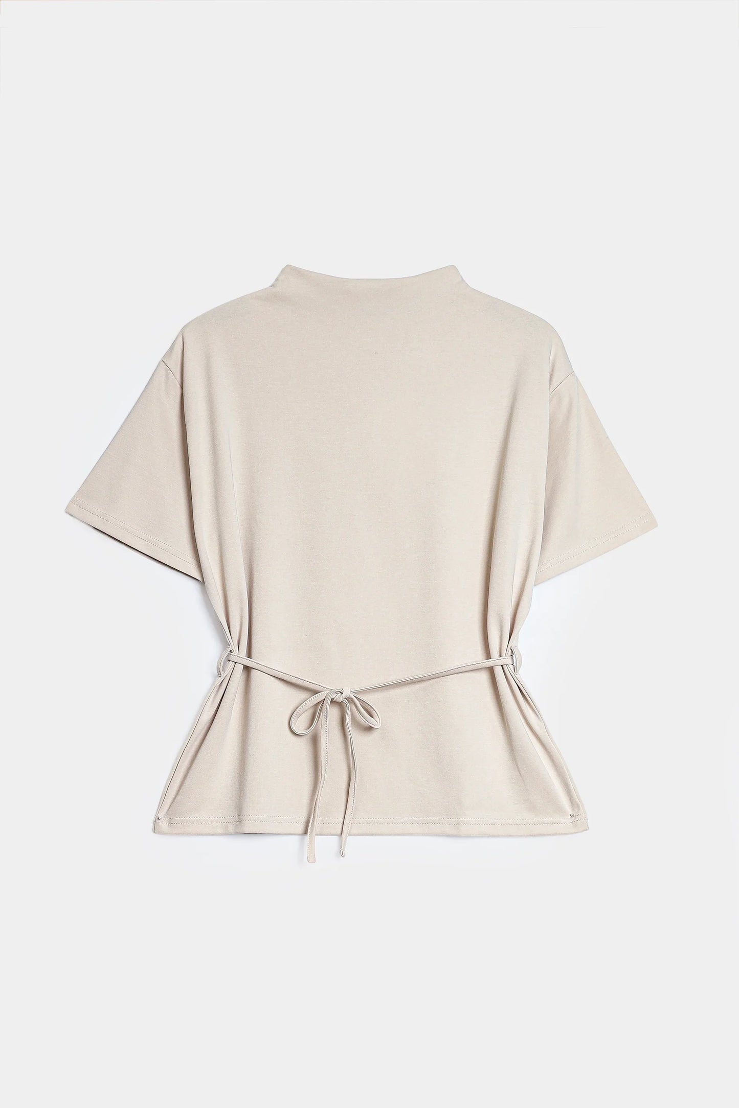 T-Shirt With Tie-Detail - Cougar Clothing