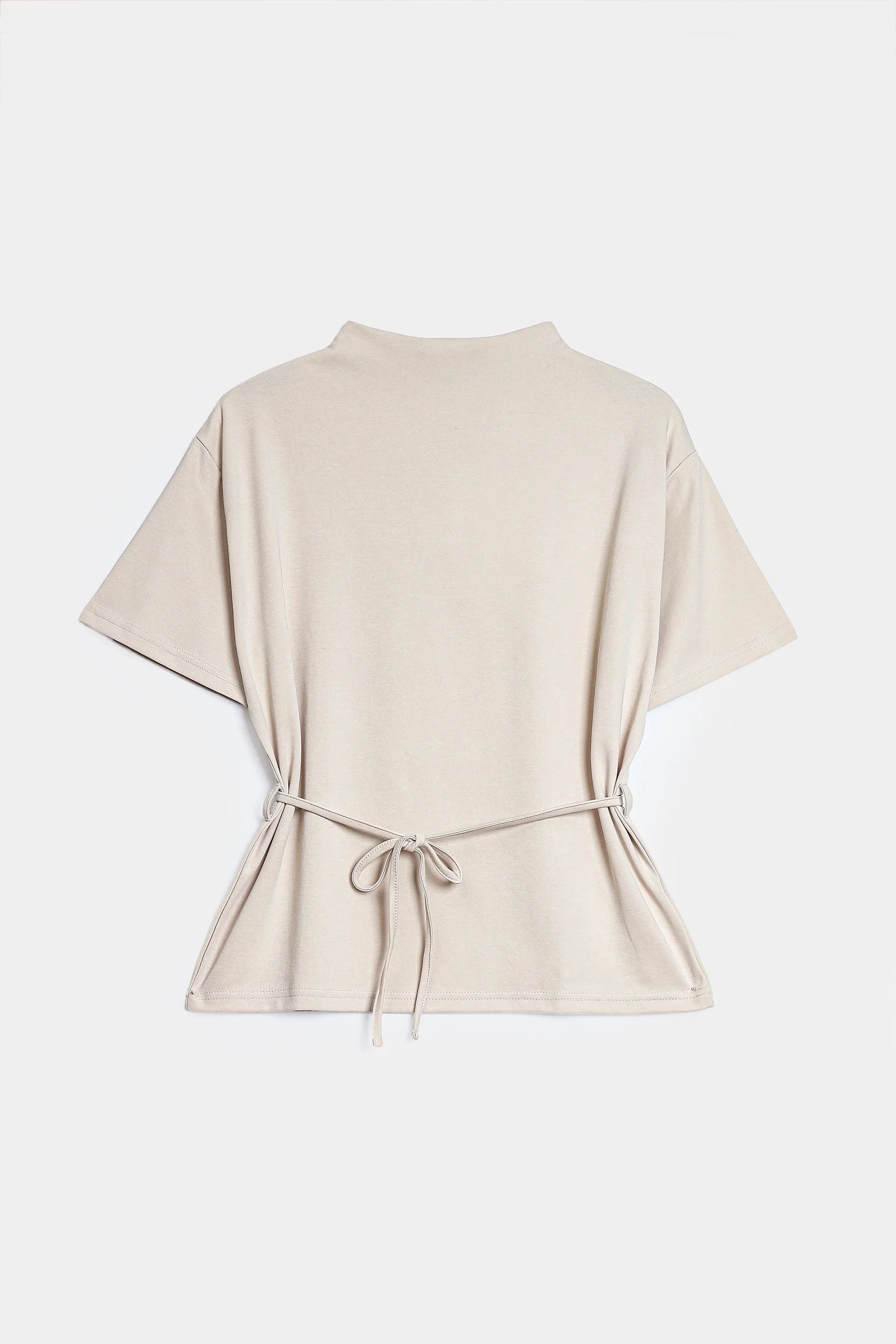 T-Shirt With Tie-Detail - Cougar Clothing