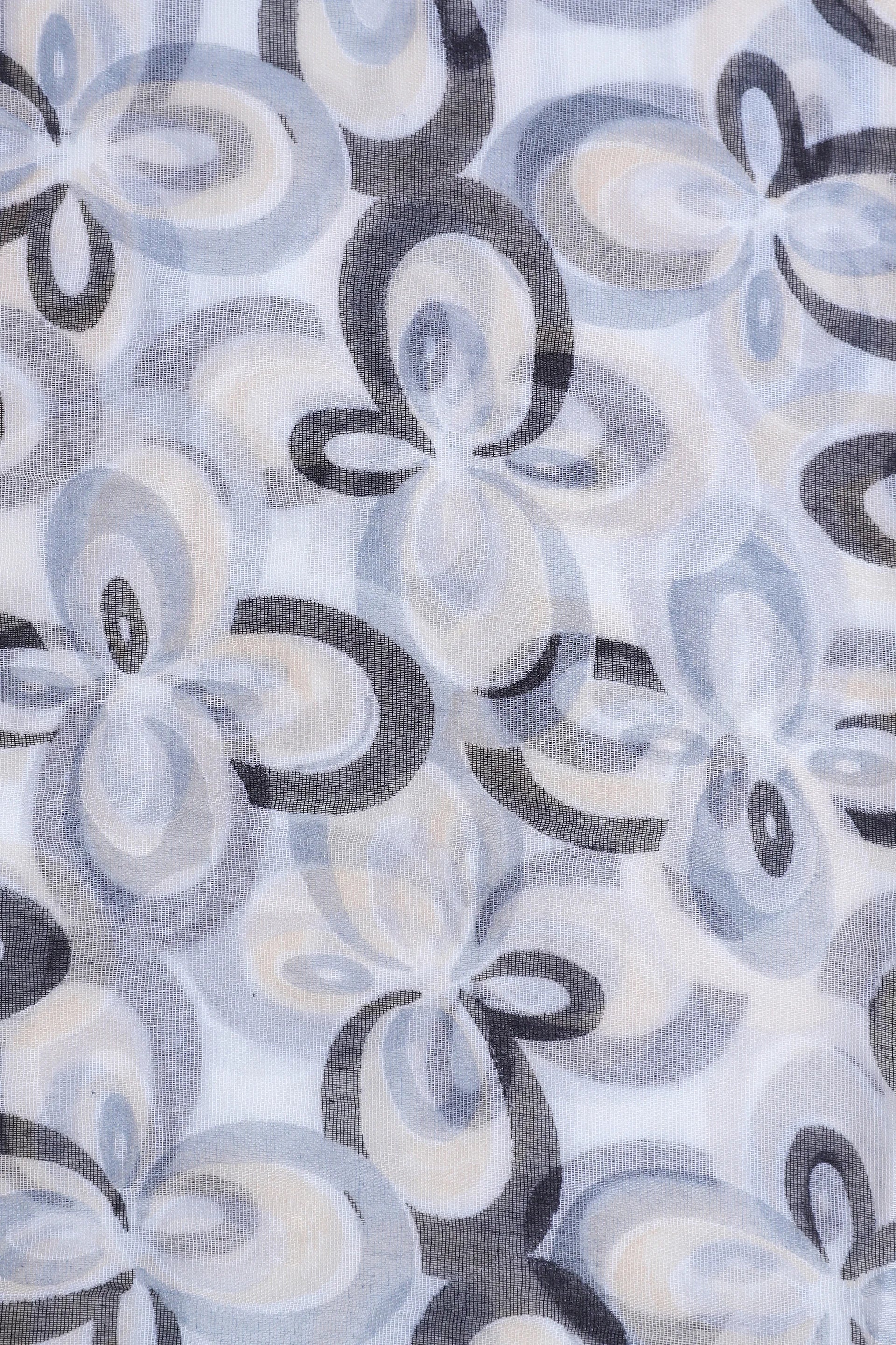 Contrast Printed Scarf - Cougar Clothing