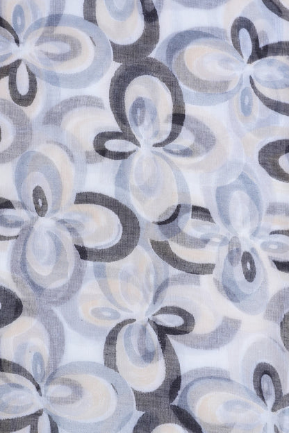 Contrast Printed Scarf - Cougar Clothing