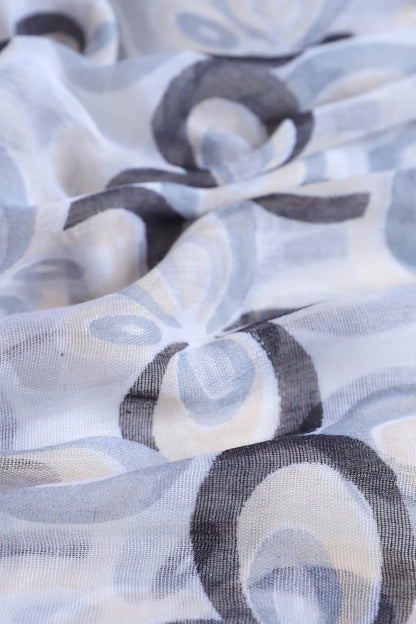 Contrast Printed Scarf - Cougar Clothing