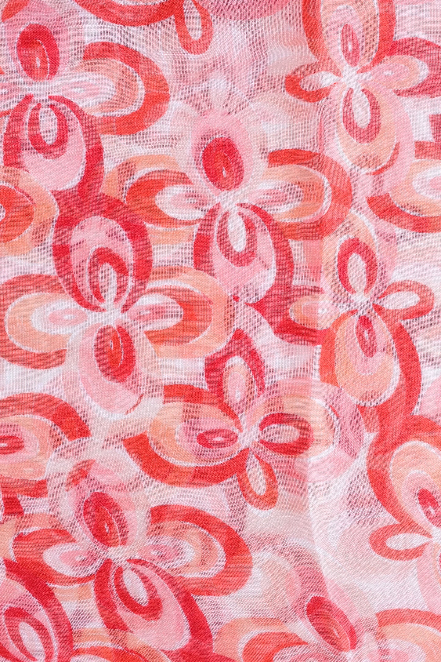 Floral Circular Print Scarf - Cougar Clothing