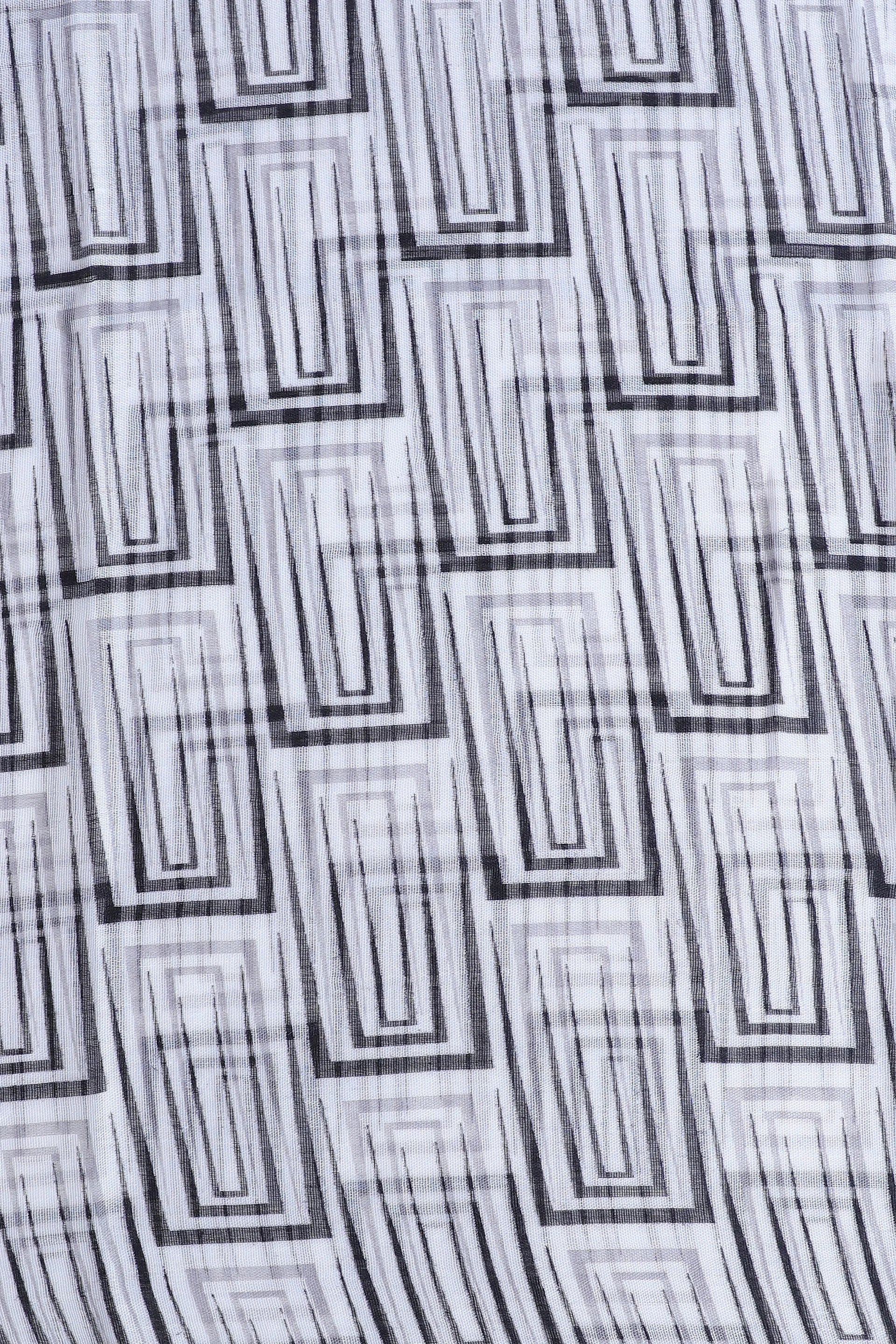 Square Print Scarf - Cougar Clothing