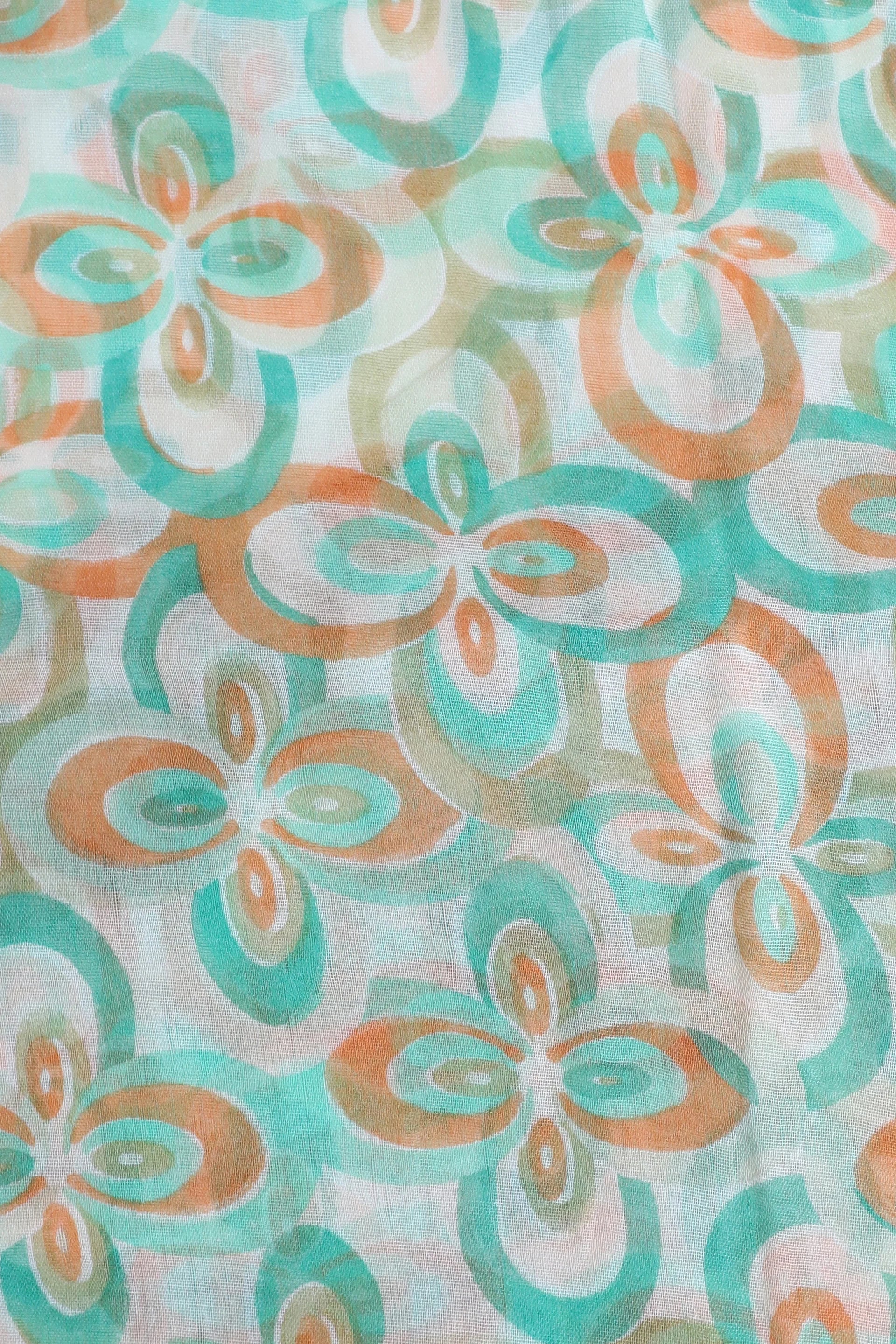 Contrast Printed Scarf - Cougar Clothing