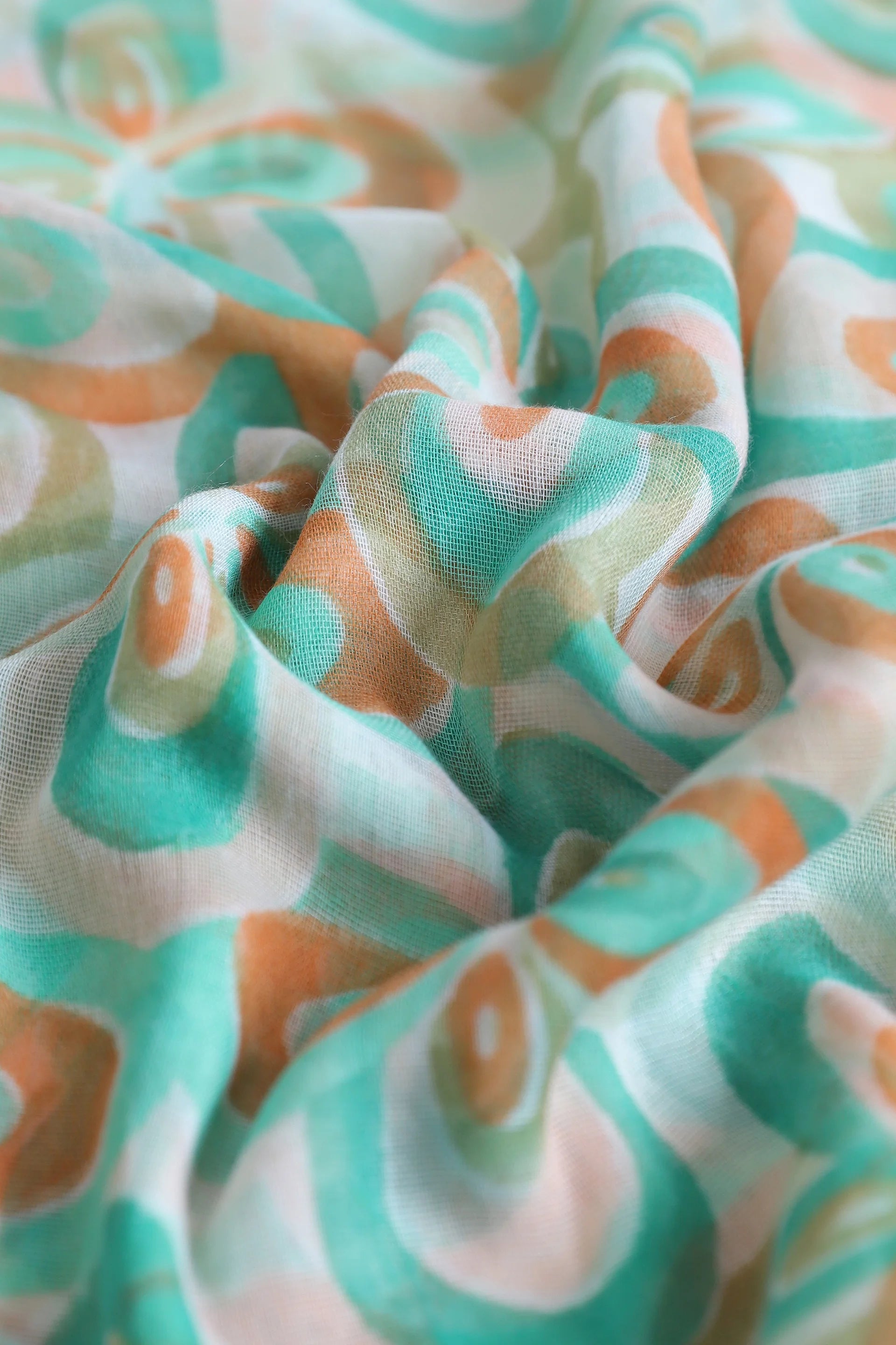 Contrast Printed Scarf - Cougar Clothing