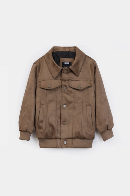 Faux Suede Jacket - Cougar Clothing